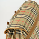 Burberry Nova Check Schoudertas Canvas Beige Goud Auth bs32400-6