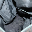 FENDI Zucchino Canvas Boston Bag Brown Black Auth bs32402-20