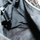 FENDI Zucchino Canvas Boston Bag Brown Black Auth bs32402-21