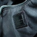 FENDI Zucchino Canvas Boston Bag Brown Black Auth bs32402-22