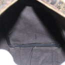 FENDI Zucca Canvas Hand Bag PVC Black Brown Auth bs32403-21