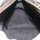 FENDI Zucca Canvas Hand Bag PVC Black Brown Auth bs32403-22