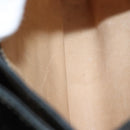 LOEWE Shoulder Bag Leather Navy Gold Auth bs32406-20