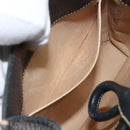 LOEWE Shoulder Bag Leather Navy Gold Auth bs32406-23