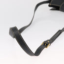 LOEWE Shoulder Bag Leather Navy Gold Auth bs32406-7