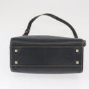 LOEWE Shoulder Bag Leather Navy Gold Auth bs32406-5