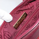 CARTIER Must Line Shoulder Bag Leather Bordeaux Gold Auth bs32408-18
