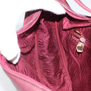 CARTIER Must Line Shoulder Bag Leather Bordeaux Gold Auth bs32408-20