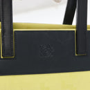 LOEWE Tote Bag Canvas Yellow Gold Auth bs32409-17