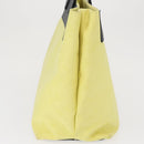 LOEWE Tote Bag Canvas Yellow Gold Auth bs32409-3
