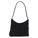 Salvatore Ferragamo Shoulder Bag Canvas Black Silver Auth bs32411-1