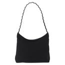 Salvatore Ferragamo Shoulder Bag Canvas Black Silver Auth bs32411-13