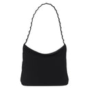 Salvatore Ferragamo Shoulder Bag Canvas Black Silver Auth bs32411-2