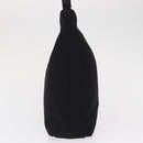Salvatore Ferragamo Shoulder Bag Canvas Black Silver Auth bs32411-4