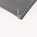 FENDI KARLITO Clutch Bag Leather Black Silver Auth bs32412-11