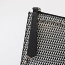 FENDI KARLITO Clutch Bag Leather Black Silver Auth bs32412-12
