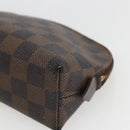 LOUIS VUITTON Damier Ebene Pochette Cosmetic PM Pouch N47516 LV Auth bs32422-7