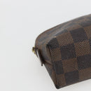 LOUIS VUITTON Damier Ebene Pochette Cosmetic PM Pouch N47516 LV Auth bs32422-14