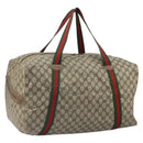 GUCCI Micro GG Supreme Web Sherry Line Bag PVC Beige 012 904 0282 Auth bs32426-1