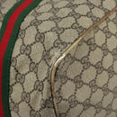 GUCCI Micro GG Supreme Web Sherry Line Bag PVC Beige 012 904 0282 Auth bs32426-12