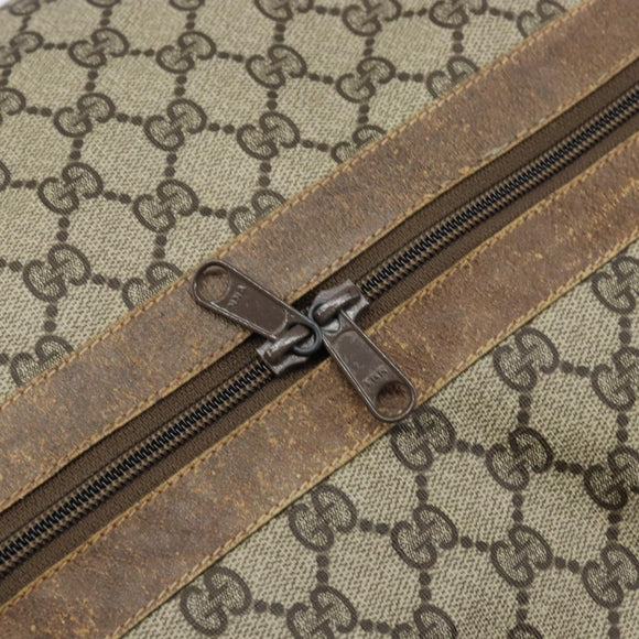 GUCCI Micro GG Supreme Web Sherry Line Bag PVC Beige 012 904 0282 Auth bs32426