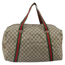 GUCCI Micro GG Supreme Web Sherry Line Bag PVC Beige 012 904 0282 Auth bs32426-2