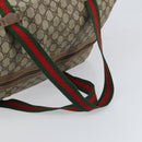 GUCCI Micro GG Supreme Web Sherry Line Bag PVC Beige 012 904 0282 Auth bs32426-7