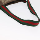 GUCCI GG Supreme Web Sherry Line Tote Bag PVC Beige 39 02 003 Auth bs32427-7