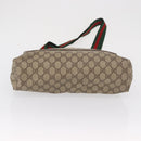 GUCCI GG Supreme Web Sherry Line Tote Bag PVC Beige 39 02 003 Auth bs32427-9