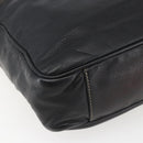 GUCCI Shoulder Bag Leather Black Silver 201451 Auth bs32431-11
