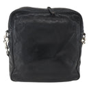 GUCCI Shoulder Bag Leather Black Silver 201451 Auth bs32431-3