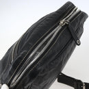 GUCCI Shoulder Bag Leather Black Silver 201451 Auth bs32431-6