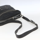 GUCCI Shoulder Bag Leather Black Silver 201451 Auth bs32431-7