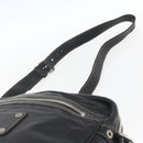GUCCI Shoulder Bag Leather Black Silver 201451 Auth bs32431-8