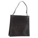 GUCCI Shoulder Bag Patent leather Brown Silver Auth bs32436-1