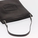 GUCCI Shoulder Bag Patent leather Brown Silver Auth bs32436-6