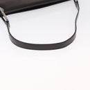 GUCCI Shoulder Bag Patent leather Brown Silver Auth bs32436-7