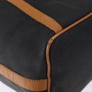 SAINT LAURENT Shoulder Bag Coated Canvas Black Gold Auth bs32440-10