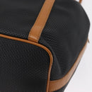 SAINT LAURENT Shoulder Bag Coated Canvas Black Gold Auth bs32440-16