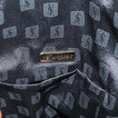 SAINT LAURENT Shoulder Bag Coated Canvas Black Gold Auth bs32440-18