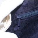 SAINT LAURENT Clutch Bag Coated Canvas White Gold Auth bs32442-15