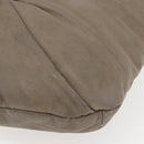 BURBERRY Shoulder Bag Leather Brown Silver Auth bs32445-9