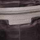 BURBERRY Shoulder Bag Leather Brown Silver Auth bs32445-18