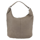 BURBERRY Shoulder Bag Leather Brown Silver Auth bs32445-2