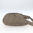 BURBERRY Shoulder Bag Leather Brown Silver Auth bs32445-4