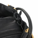 LOEWE Shoulder Bag Leather Black Gold Auth bs32447-9