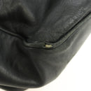 LOEWE Shoulder Bag Leather Black Gold Auth bs32447-24