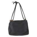LOEWE Shoulder Bag Leather Black Gold Auth bs32447-2
