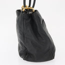 LOEWE Shoulder Bag Leather Black Gold Auth bs32447-4