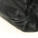 LOEWE Shoulder Bag Leather Black Gold Auth bs32447-4